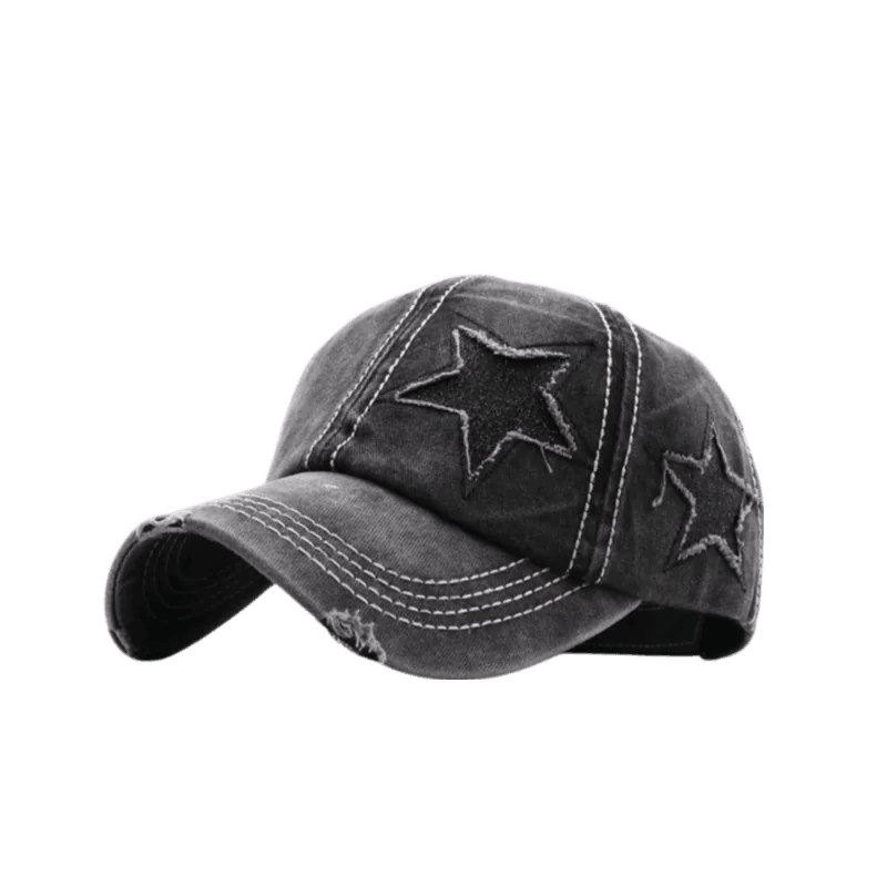 Star Denim Baseball Cap - MANDOTOS