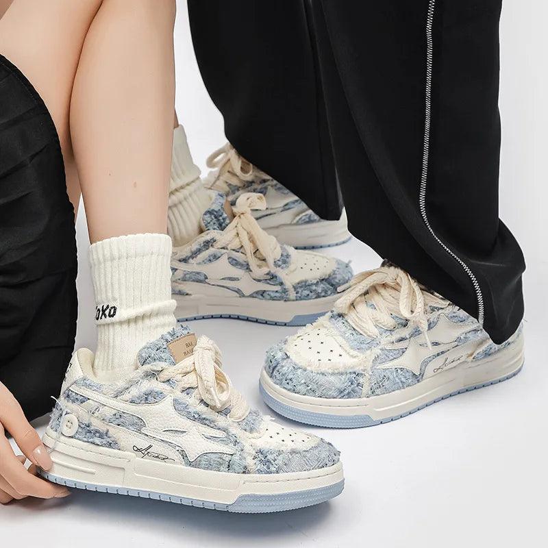 Leather Sneakers Casual Shoes - MANDOTOS