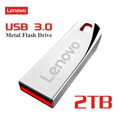 Lenovo 3.0 Pen Drive Metal High Speed Flash Drive 2TB1TB 512GB USB Memory Stick Pen Drive 128GB Suitable for PC/Laptop/PS4 Contr - MANDOTOS