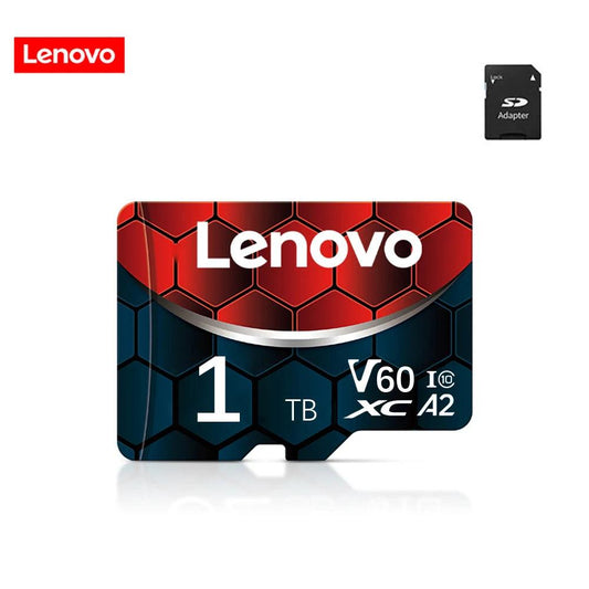 Lenovo Memory Card 128GB Class 10 V60 TF Card 2TB 1TB 512GB 256GB A2 U3 Micro SD Card For Mobile Phone PC Speaker HD Camera - MANDOTOS