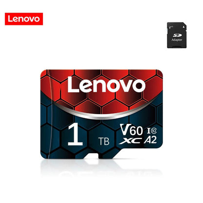 Lenovo Memory Card 128GB Class 10 V60 TF Card 2TB 1TB 512GB 256GB A2 U3 Micro SD Card For Mobile Phone PC Speaker HD Camera - MANDOTOS