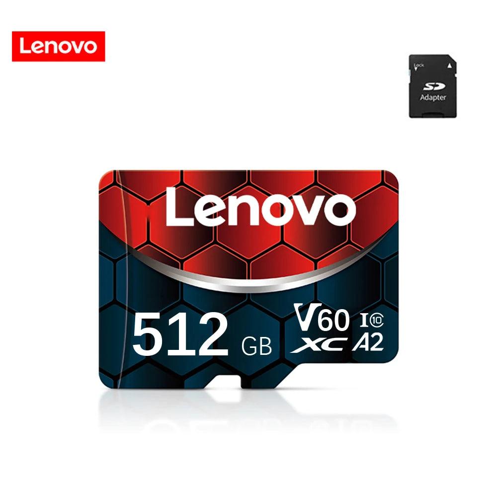 Lenovo Memory Card 128GB Class 10 V60 TF Card 2TB 1TB 512GB 256GB A2 U3 Micro SD Card For Mobile Phone PC Speaker HD Camera - MANDOTOS