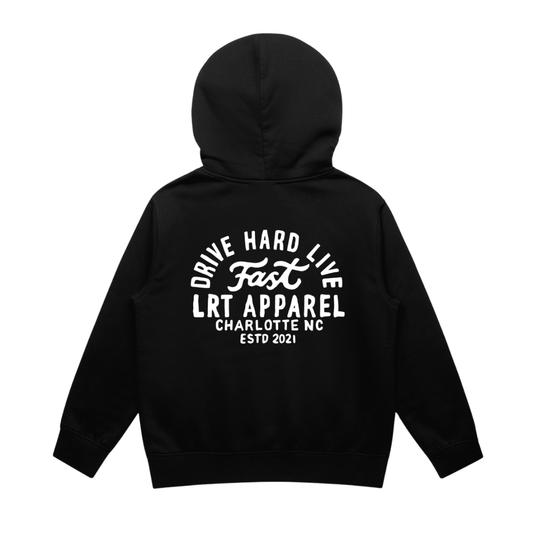Little Rad Things Baby & Toddler The Apex Hoodie in recycled black, soft and cozy outerwear for little ones.