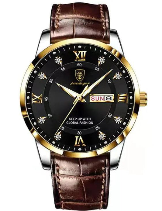 Luminous Men's Waterproof Dual Calendar Watch - MANDOTOS
