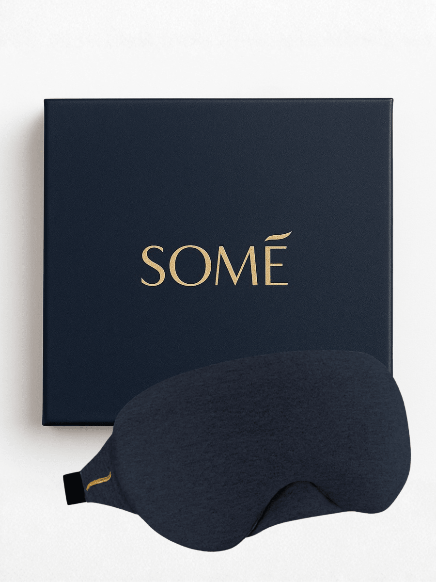 Lusome Sleep USA Collagen Infusion Sleep Mask for skin care, showing a soothing, hydrating mask applied to the face.