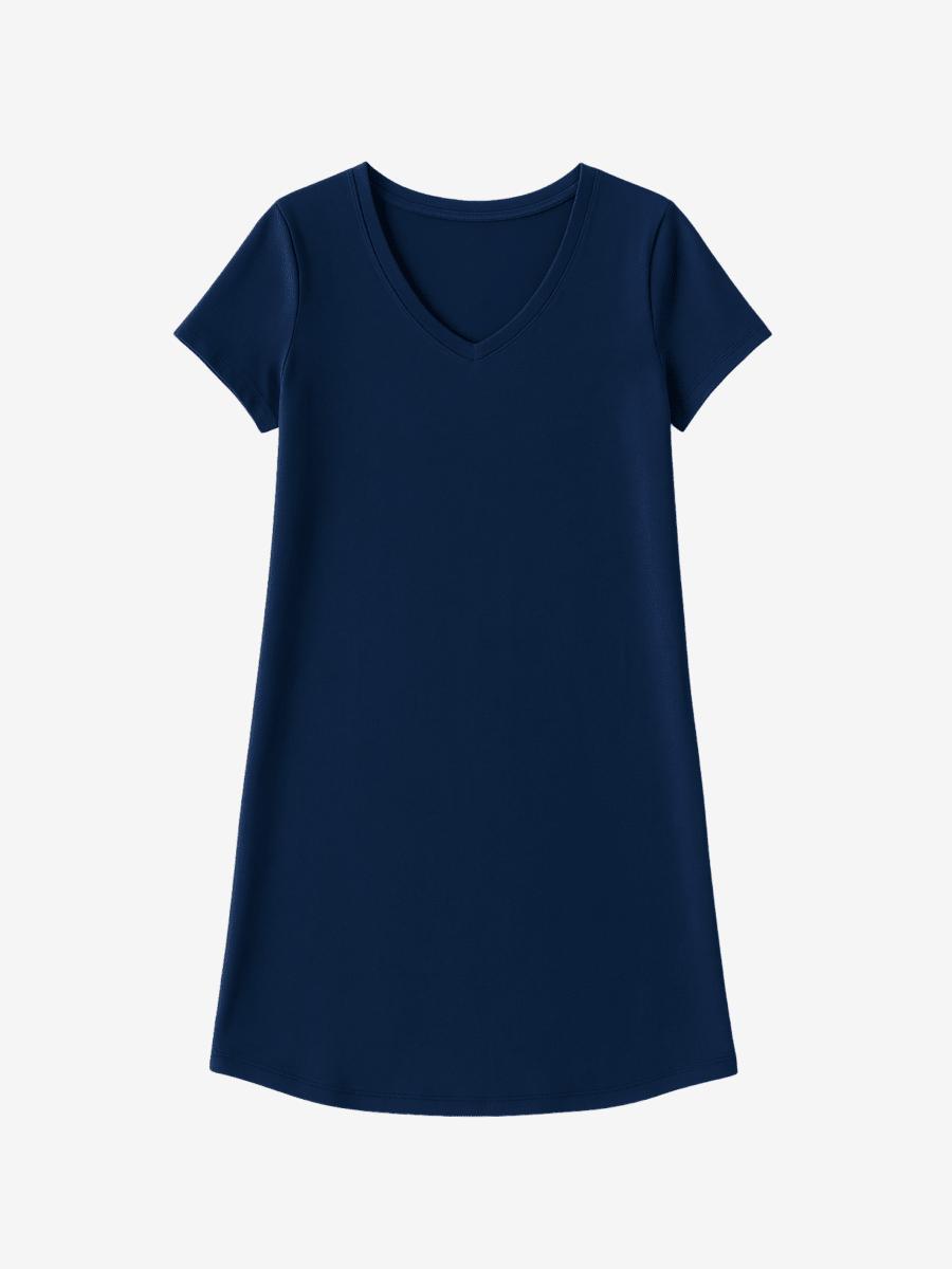 Lusome Sleep USA Eva Sleepshirt displayed on a hanger, soft fabric, relaxed fit, casual sleepwear for women.