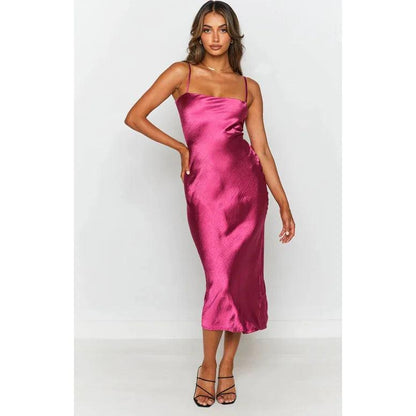 Luxurious Satin Soirée Gown - MANDOTOS