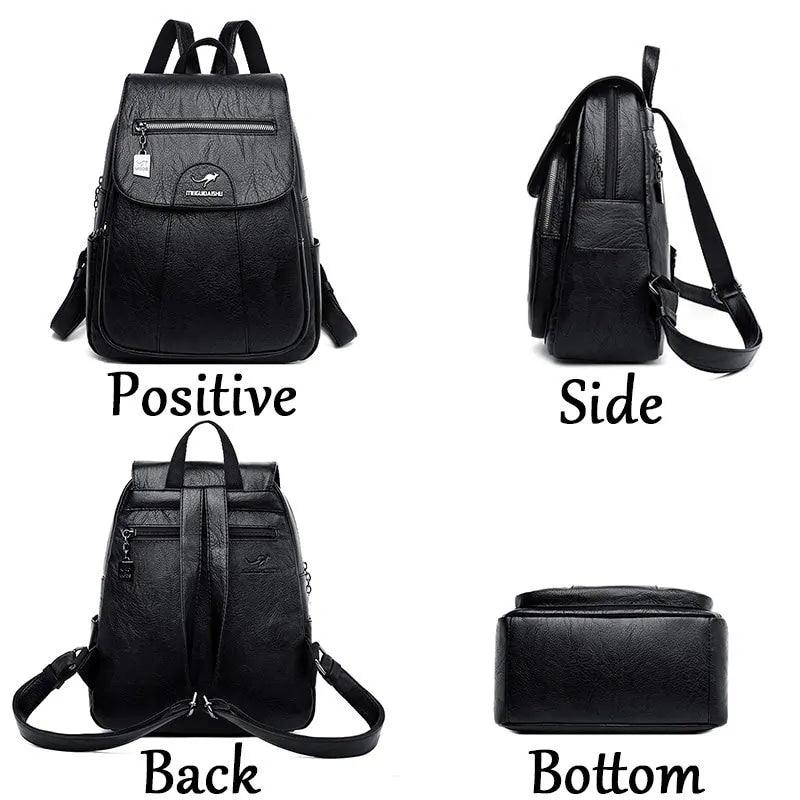 Luxury Embossed Leather Backpacks - MANDOTOS