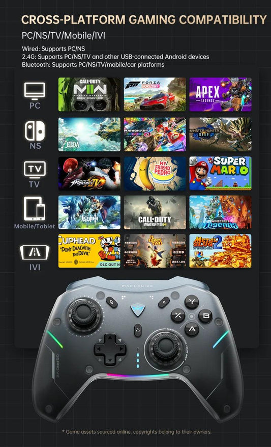MACHENIKE G5Pro V2 Ultimate Gaming Controller Optical Trigger ABXY Button Hot-Swappable Joystick 4K Resolution For Switch PC - MANDOTOS