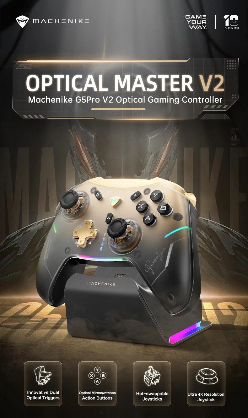 MACHENIKE G5Pro V2 Ultimate Gaming Controller Optical Trigger ABXY Button Hot-Swappable Joystick 4K Resolution For Switch PC - MANDOTOS