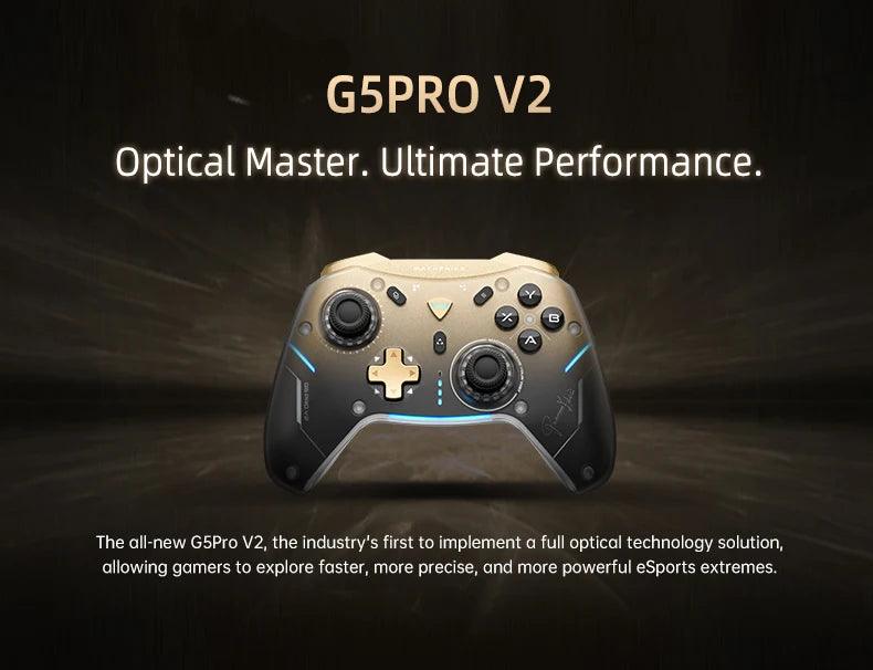 MACHENIKE G5Pro V2 Ultimate Gaming Controller Optical Trigger ABXY Button Hot-Swappable Joystick 4K Resolution For Switch PC - MANDOTOS