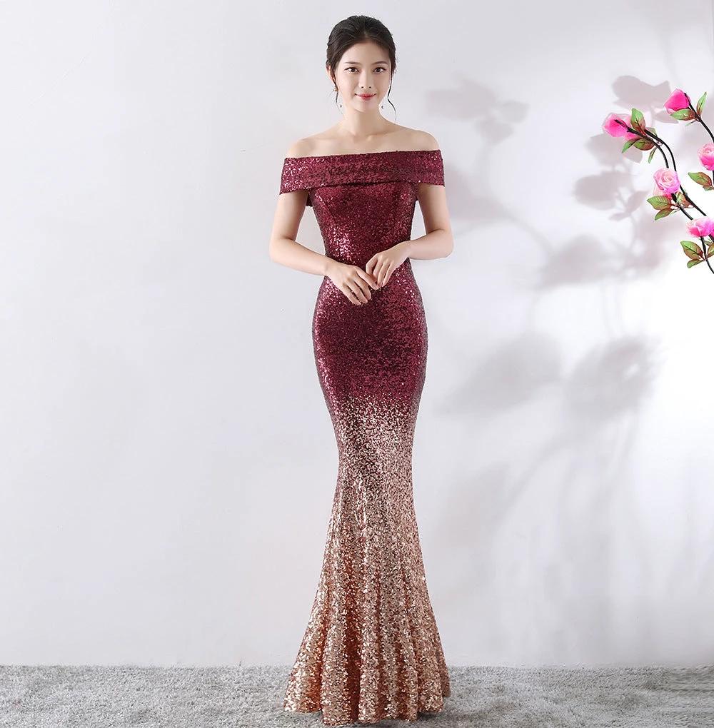 Mandotos long birthday party dress for women, slimming host gown with elegant fit and flowing fabric, suitable for celebrations.