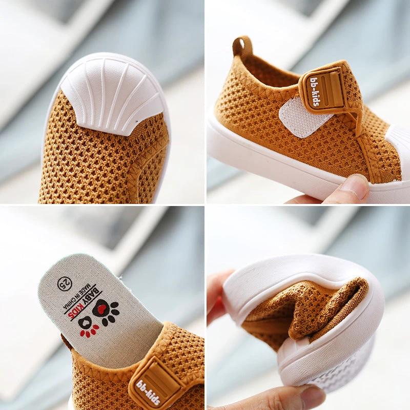 Mandotos girls and boys casual sneakers for infants and toddlers, with non-slip soft soles, suitable for spring and everyday wear.