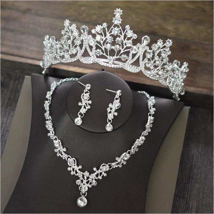 Elegant high-end bridal necklace by MANDOTOS featuring sparkling jewelry perfect for wedding accessories.