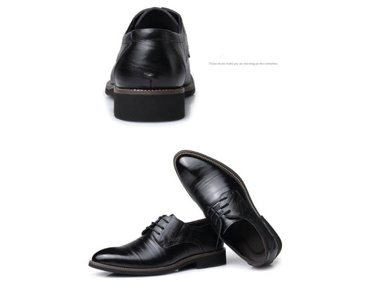 Mandotos men's leather dress shoes and casual shoes in large size, featuring sleek design and polished finish.