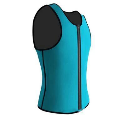 Men's sports vest rubber corset by MANDOTOS, shown in black, designed for athletic support and body shaping.