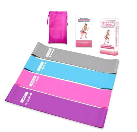 Mandotos resistance bands for fitness, elastic rubber booty bands for gym, yoga, and bodybuilding exercises.