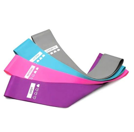 Mandotos resistance bands for fitness and yoga, elastic rubber tubing for strength training, booty exercises, and gym workouts.