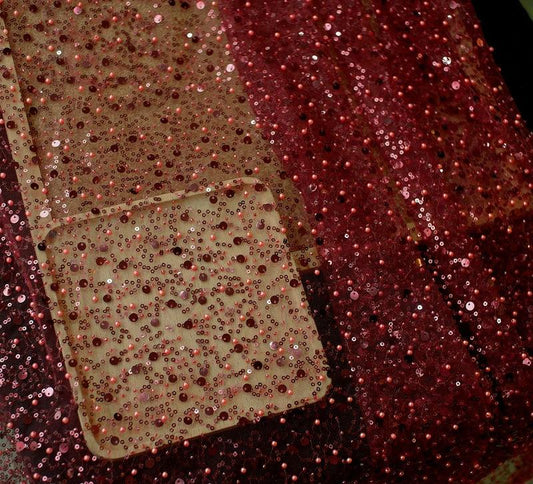 Mandotos sequined pear dress with embroidery lace, asymmetric design, and single sleeve for elegant evening wear.