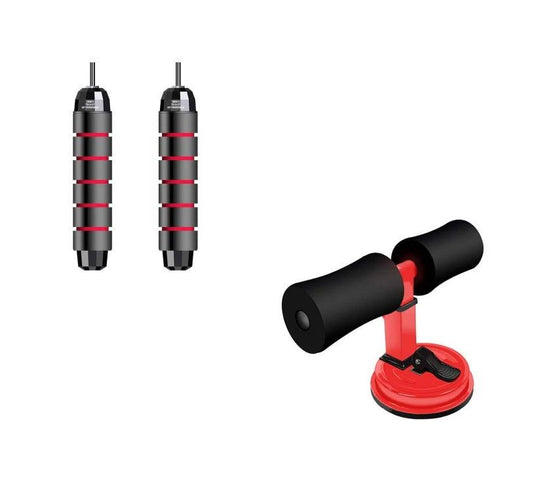 Mandotos sit-up bar trainer with cushioning and adjustable height for core workouts and abdominal exercises.