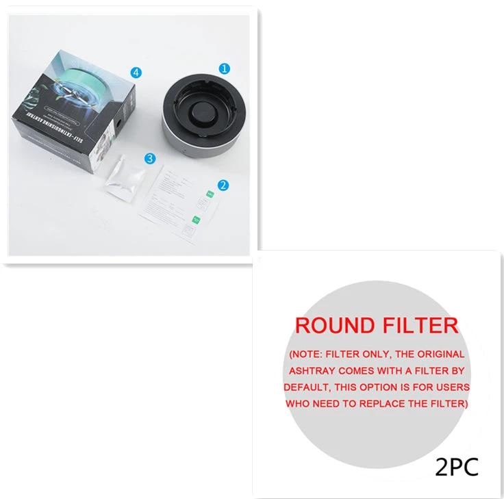 MANDOTOS smoke removal air purification ashtray for cars with automatic and portable anion purification gadget.