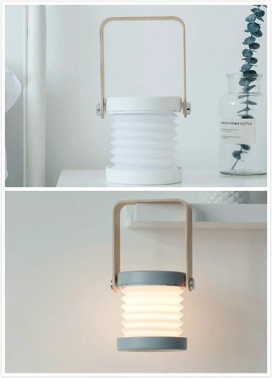 Mandotos touch control USB rechargeable night light in elegant white, green, gray, and red limited edition with modern design.