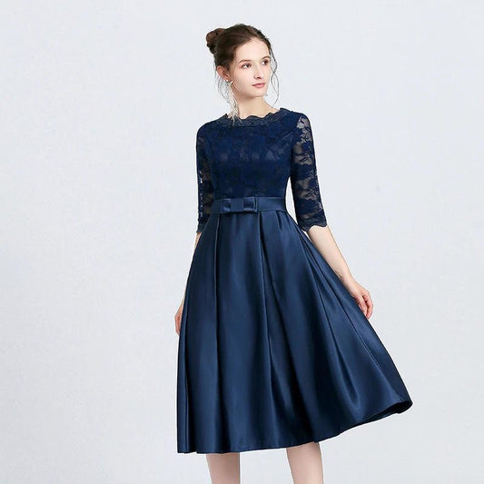 Mandotos casual mid-length evening dress for women, featuring a versatile design with a stylish fit and elegant look.