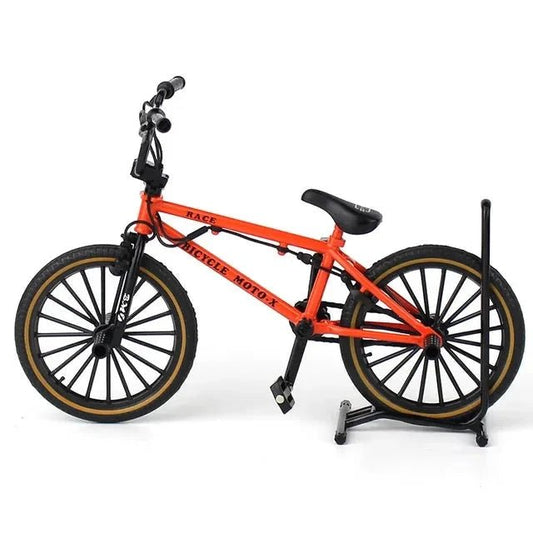 Mini alloy racing bicycle diecast model by MANDOTOS, detailed pocket-sized replica of a racing bike, perfect for collectors.