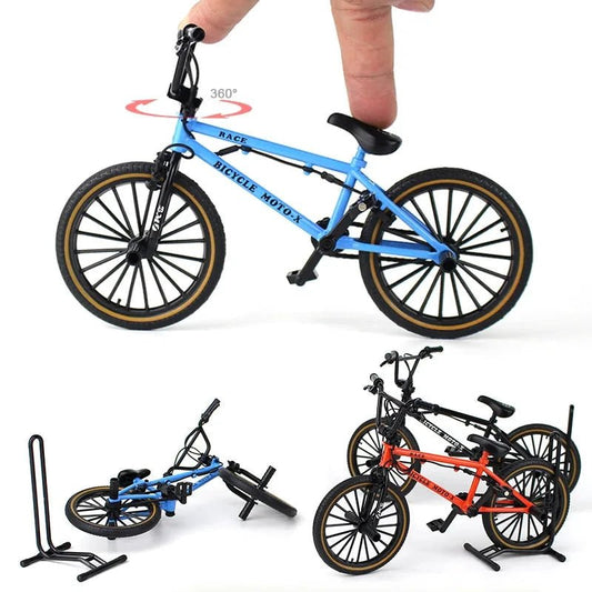 Mini alloy racing bicycle diecast model by Mandotos, detailed pocket-sized replica of a racing bike, perfect for collectors.