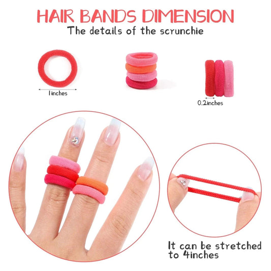 Mandotos kids elastic hair bands with colorful sweets design, suitable for girls' hair ties, clips, and headbands.
