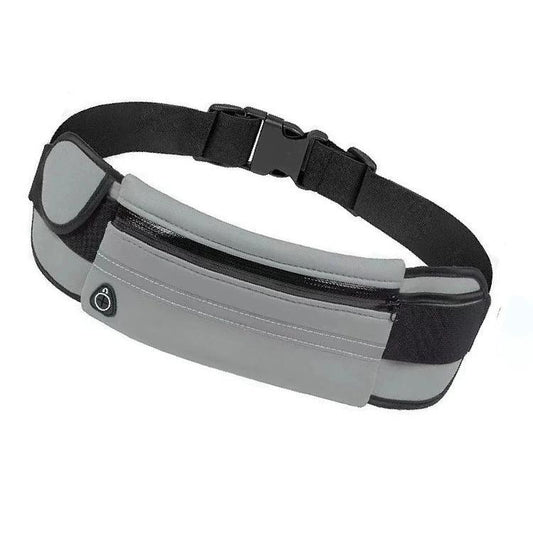 Mandotos fitness waist bag with pocket, slim running and jogging belt, ideal for hiking, cycling, and gym workouts.