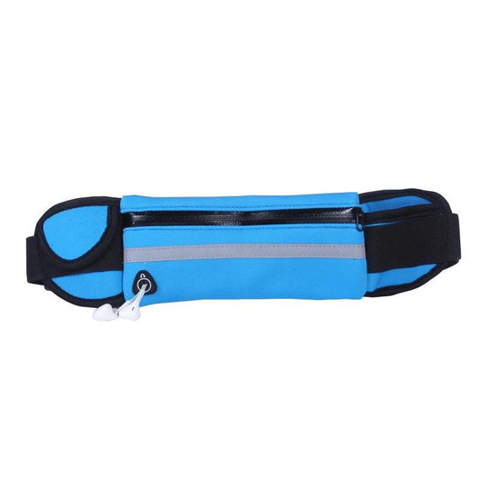 Mandotos fitness waist bag with pocket, slim running jogging belt fanny pack, ideal for hiking, cycling, and gym workouts.