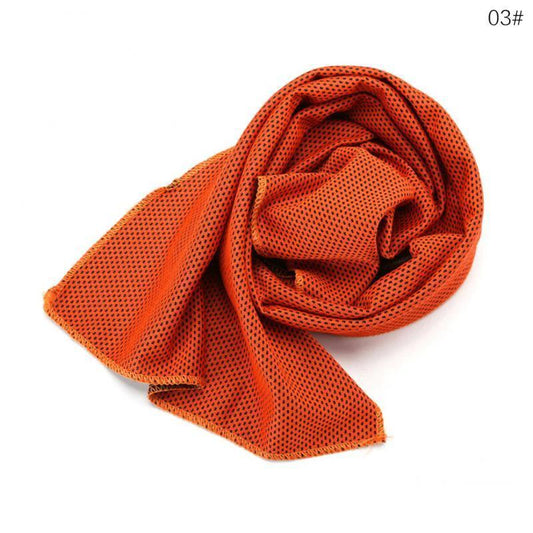 Mandotos sports cooling towels made of soft, breathable microfiber for yoga, golf, gym, camping, running, and fitness activities.