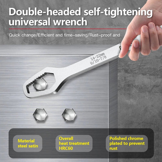 Mandotos 8-22mm universal Torx wrench with self-tightening, adjustable double-head design for factory hand tool use.