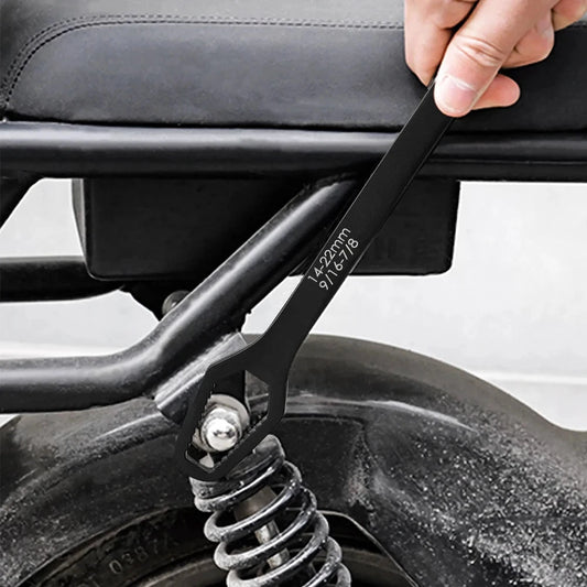 Mandotos 8-22mm universal Torx wrench with self-tightening feature, adjustable double-head spanner for factory use.