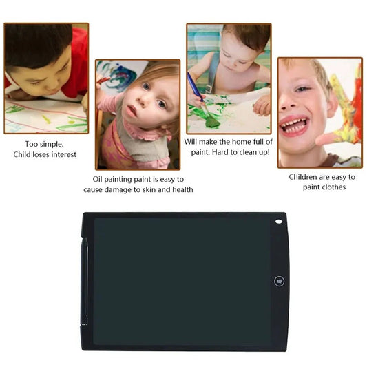 Mandotos 8.5-inch LCD writing tablet with digital drawing and handwriting capabilities, ultra-thin portable electronic drawing board