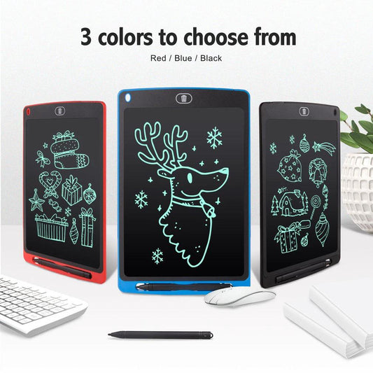 Mandotos 8.5-inch LCD writing tablet with digital drawing and handwriting features, ultra-thin portable electronic drawing board.