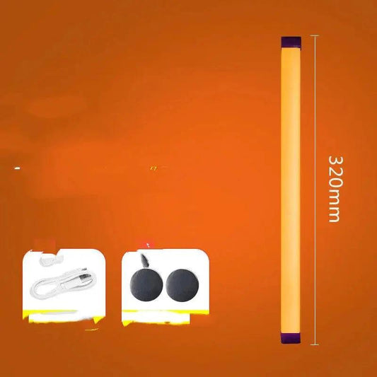 Mandotos adjustable portable LED fill light with customizable brightness and color settings, ideal for photography and videography.
