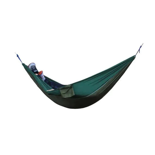 Mandotos Adventure Hammock Pack with portable hammock and accessories for camping and outdoor relaxation.