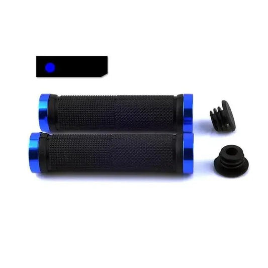 Mandotos alloy bike grips with ergonomic design for ultimate comfort and control during riding.