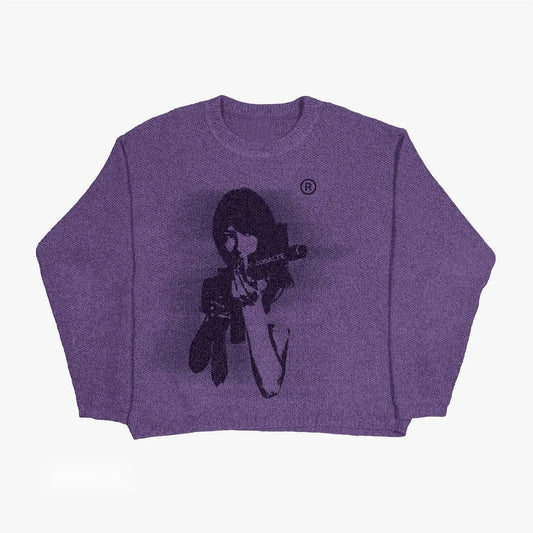 Mandotos women's autumn and winter sweater in cozy knit, featuring a stylish design and comfortable fit for cold weather.