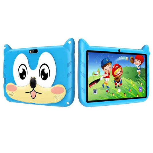Mandotos BDF 7-inch Android 13 kid tablet with 4GB RAM, 64GB storage, 1TB expansion, dual cameras, and 5G WiFi.