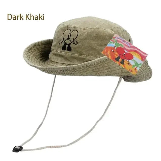 Mandotos chic embroidered travel hat with stylish design and embroidery, perfect for outdoor adventures and travel.