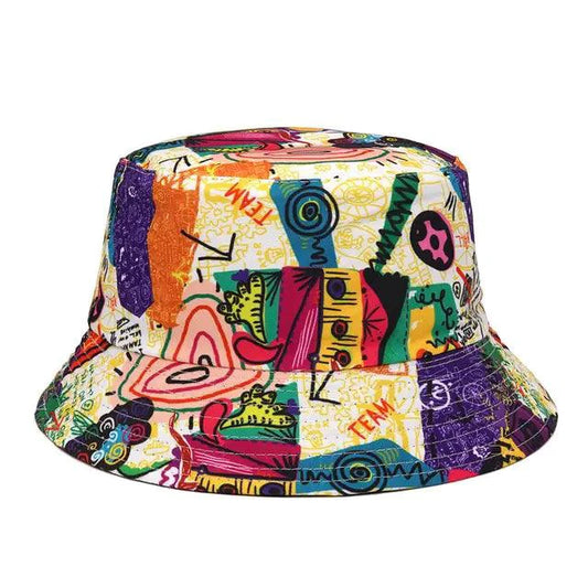 Mandotos chic unisex bucket hat with wide brim and stylish design, perfect for casual outdoor wear.