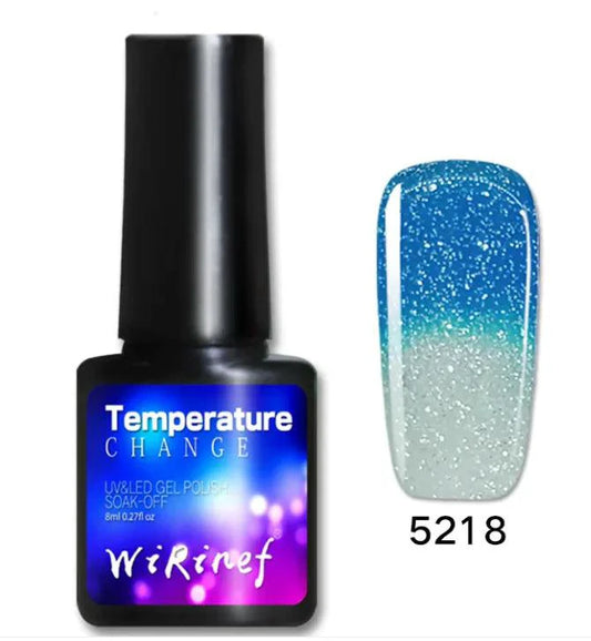 Mandotos Chromatic Nail Adhesive bottle with applicator tip, clear and precise for strong nail bonding.