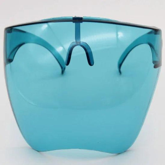 Mandotos ClearShield anti-spray eyewear with transparent lenses and black frame for eye protection and anti-fog features.