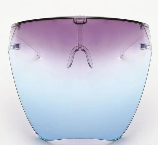 Mandotos ClearShield anti-spray eyewear with transparent lenses and adjustable arms for protection and comfort.