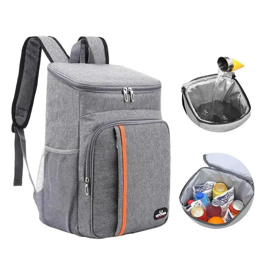 Mandotos compact thermal meal carrier showing insulated design and carrying handle for keeping food warm and fresh.