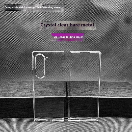 Mandotos transparent hard shell phone case with high permeability and HD anti-fall protection for durability and clear visibility.
