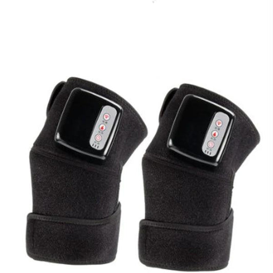 Mandotos electric infrared knee massager with adjustable heat and compression for joint and muscle relief, portable design